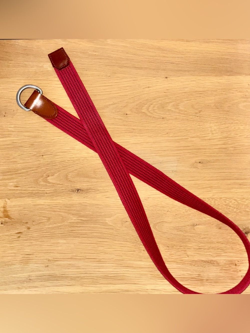 J. Crew Double O Ring Canvas Belt NWOT size: M